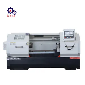 מכירה מחרטת Cnc קלאסית 60 מ""מ קדחת Ck6150 דיוק גבוה Cnc מיטה שטוחה מכונת מחרטה Ck6150