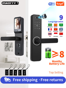 Cerradura inteligente wifi thông minh Khóa cửa điện tử với Key vân tay doorlock cho cửa nhôm an ninh gatedoor khóa - Product Image 2
