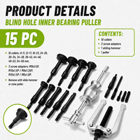 Kit extracteur de roulements interne à trou aveugle 16 pièces 8-58mm avec marteau à inertie et outil d'extraction de roulement pilote à pince dilatante