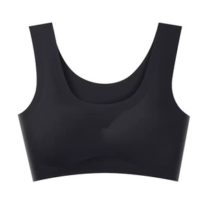 Ensemble de soutien-gorge tendance, ensemble décontracté, respirant, taille haute, sexy, vintage, uni, sans armatures, t-shirt à manches courtes, short ample, pour femmes - Product Image 4