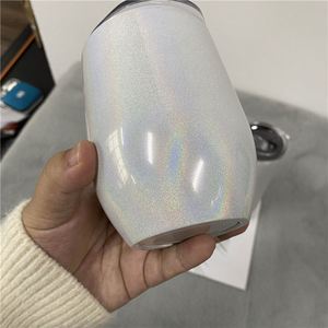 Cadeaux personnalisés, transfert thermique, gobelet à vin isotherme en acier inoxydable à double paroi de 12 oz, verre à vin, supports vierges pour sublimation - Product Image 5