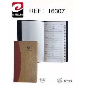 Agenda Telefonica con Copertina in Pelle Formato A5, Libro degli Indirizzi con Indice Alfabetico per Uso Ufficio - Product Image 3