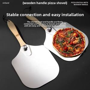 Pala para Pizza de Aleación de Aluminio Premium de 12 Pulgadas con Mango de Madera - Product Image 5