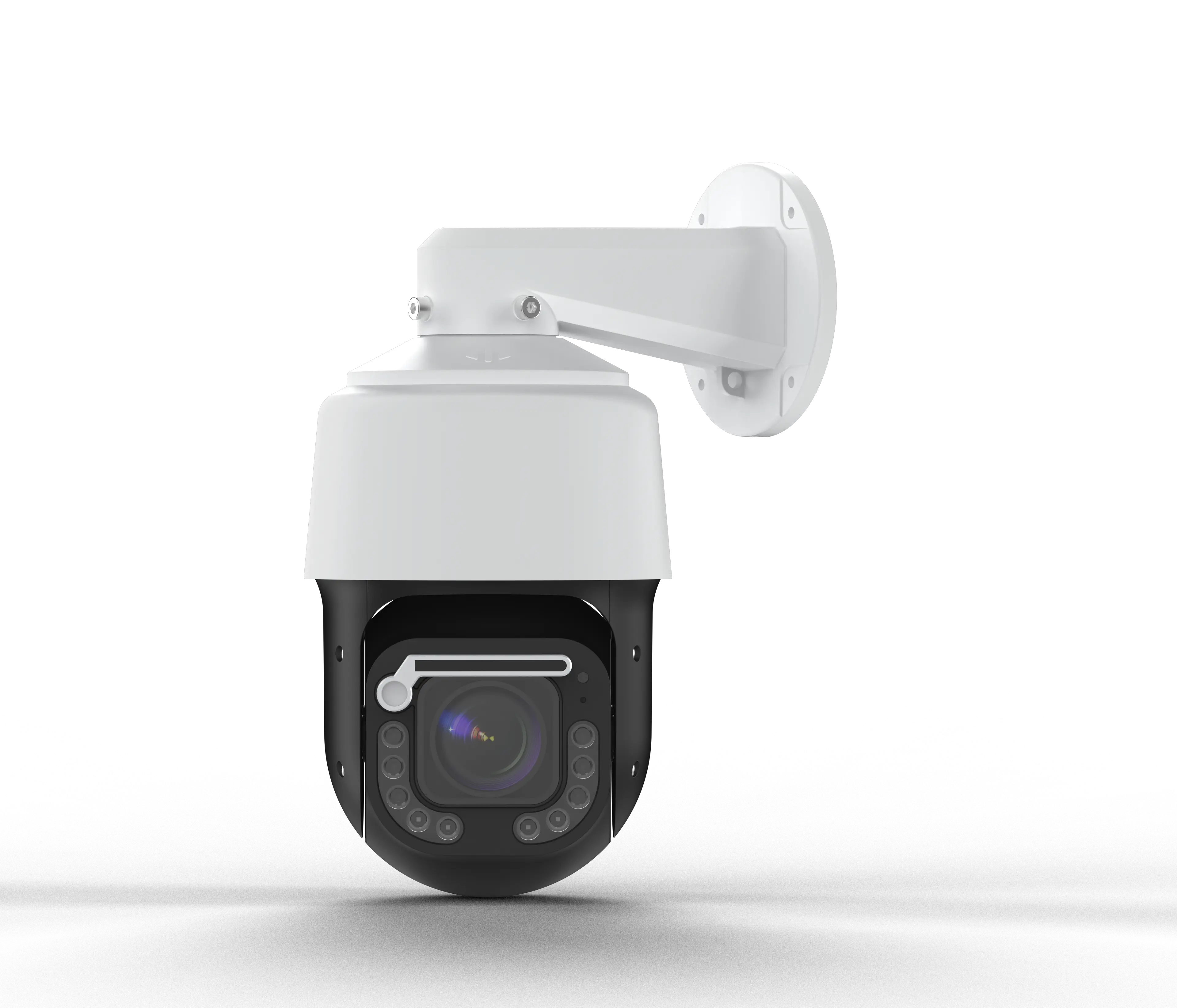 4 אינץ' 6MP 20X זום אופטי כפול אור IP PTZ מצלמת כיפת מהירות עם מגב