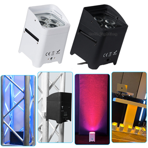 Les deux éclairage S4 batterie LED Uplights Smart DJ Par <span class=keywords><strong>Spot</strong></span> 4x18W RGBWA + UV LED fête télécommande mariage DJ Club concert lumières - Product Image 3