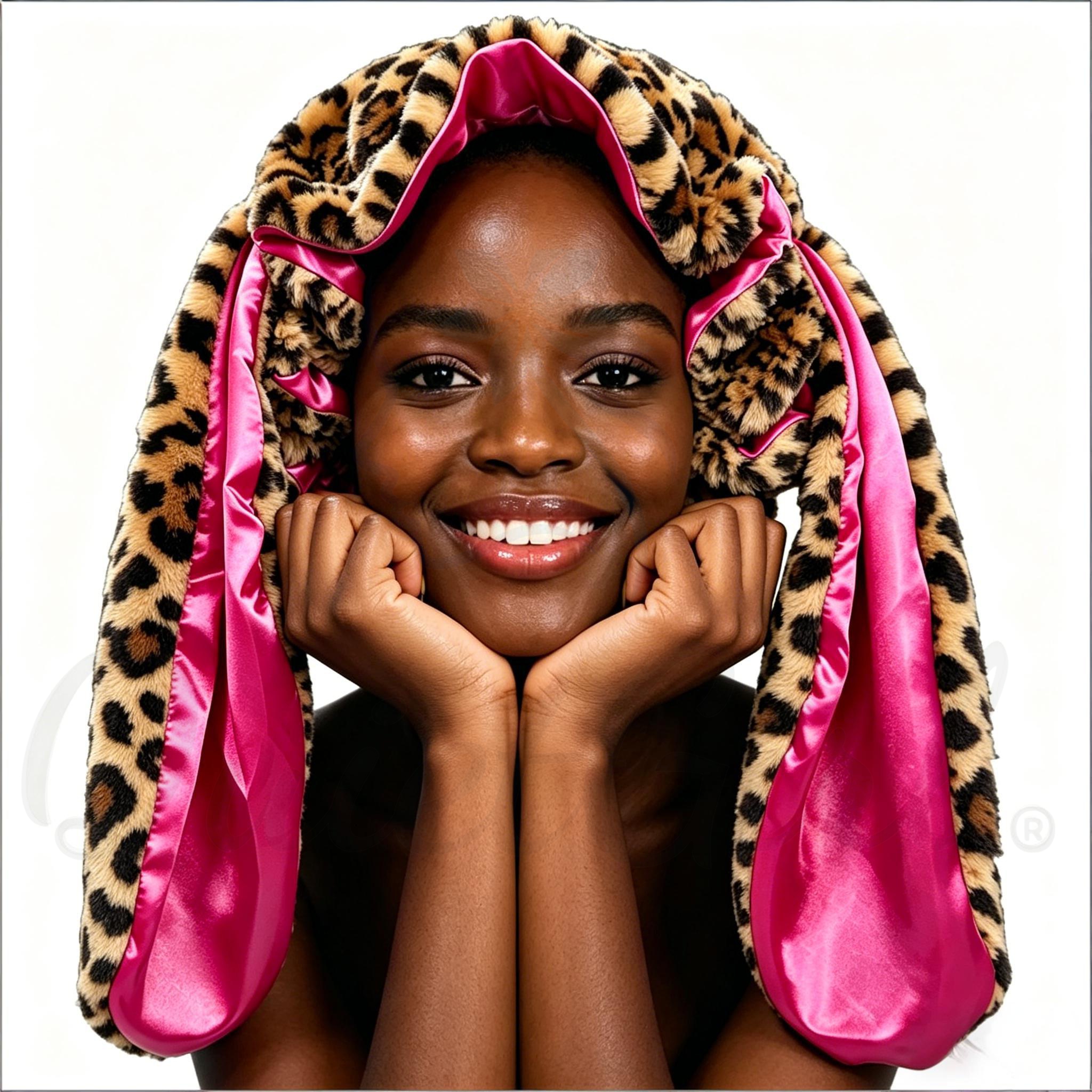 leopard + rose pink