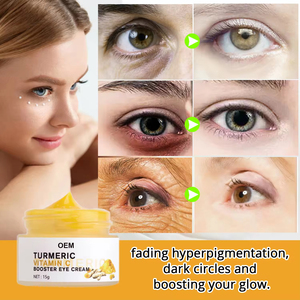 <span class=keywords><strong>Crema</strong></span> Contorno Occhi Biologica Anti-Età con Vitamina C, Acido Ialuronico e Curcuma per Rassodare la Pelle, Rimuovere le Rughe e le Occhiaie, Adatta a Tutti i Tipi di Pelle, OEM - Product Image 3