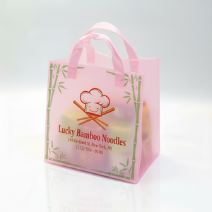 Sac de shopping en plastique imperméable, taille et logo personnalisés pour la promotion, prix de gros - Product Image 1