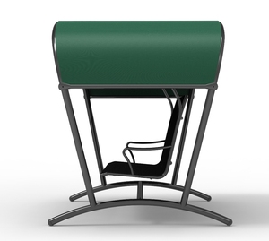 <span class=keywords><strong>Columpio</strong></span> de ocio doble <span class=keywords><strong>con</strong></span> <span class=keywords><strong>toldo</strong></span> <span class=keywords><strong>para</strong></span> jardín, parque, césped, techo, balcón, patio exterior, muebles de Metal duraderos - Product Image 4