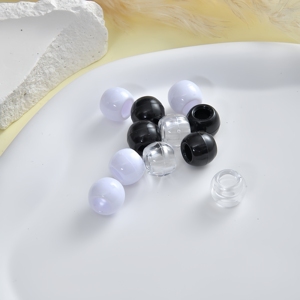 Cuentas para el Cabello Africanas de Moda, Cuentas de Plástico Coloridas con Orificio Grande, Accesorios para Rastas, para Mujeres y Niñas - Product Image 1