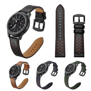 Sostituzione del cinturino del cinturino <span class=keywords><strong>dell</strong></span>'<span class=keywords><strong>orologio</strong></span> in vera pelle fatto a mano da 22mm per samsung galaxy watch 46mm gear S3 - Product Image 2