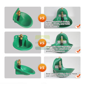 Di alta qualità nuovo di zecca di capra di pecora di grande capacità verde ciotola di plastica valvola di rame ecologico durevole - Product Image 5