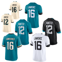 Maillot brodé de la nouvelle troisième génération de Jacksonville : 1 Etienne Jr, 7 Thomas Jr, 12 Hunter, 16 Lawrence, 28 Taylor, 44 Walken