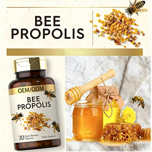 Cápsulas/tabletas de propóleo de abeja, suplementos alimenticios OEM/ODM, productos de abeja compatibles con el sistema inmunológico, mejora la energía - Product Image 2