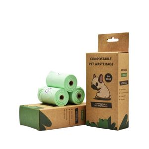 Eco Friendly High Quality Custom logo Printed Biodegradable <b>Compostable</b> Doggy Poo Waste Trash <b>Bags</b> for Dogs Pet Dog Poop <b>Bag</b> - Product Image 1