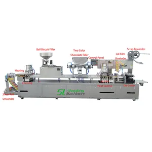 Machine d'emballage automatique à Blister en 3D, grande vitesse, pour confiserie de chocolat, bonbons et sucettes, design de dessin animé, 10 pièces