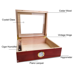Humidificateurs à cigares personnalisés Boîte à cigares de bureau avec humidificateur Boîtes à cigares en bois faites à la main - Product Image 5