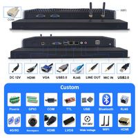 PC Panel Industri Tanpa Kipas Terintegrasi Layar Sentuh Kapasitif Proyektif 10 Titik Tahan Air IP65 Ukuran Kustom