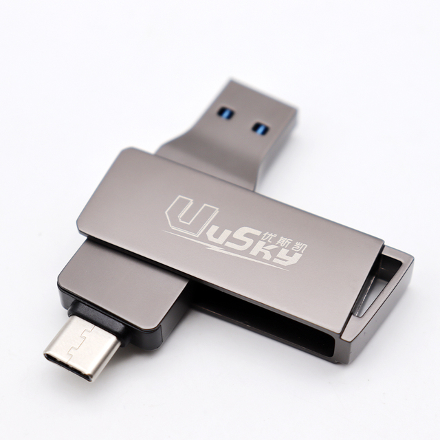 High Speed Metal New Type-C USB 3.0 Flash Drive 16GB-128GB OTG for Phones