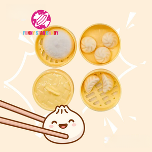 ODM cuisine cuit à la vapeur chignon doux gommeux bonbons Mini Baozi boulette forme jouets petite boîte alimentaire emballage bonbons fruités gommes - Product Image 2