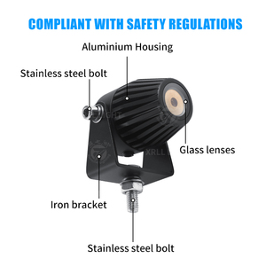 New ruilai RGB Laser cảnh báo ánh sáng cho Scissor Lift xe an toàn khu vực chỉ số DC10-80V IP65 nhôm nhà ở - Product Image 6