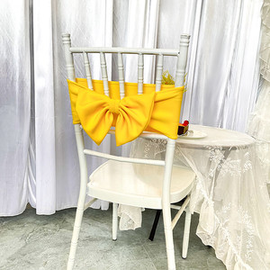 Nœuds <span class=keywords><strong>de</strong></span> <span class=keywords><strong>chaise</strong></span> en spandex doré, pré-noués, épaissis et extensibles, pour <span class=keywords><strong>mariage</strong></span>, banquet, fête, réutilisables, décoratifs - Product Image 3