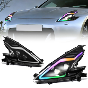 Fari RGB Arcaici per NISSAN 370Z Fairlady Z Coupé Roadster Z34 2008-2021, Fari 370Z 6000K, Accessori Auto - Product Image 1