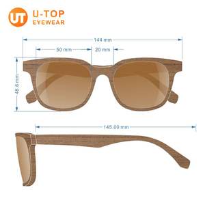 Kingseven — lunettes de soleil avec monture en bois pour enfants, pour hommes et femmes, verres polarisés imprimés, Logo personnalisé, avec étui, <span class=keywords><strong>2021</strong></span> - Product Image 3