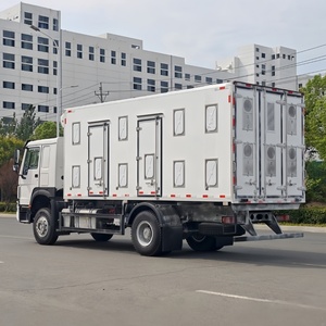 รถบรรทุกห้องเย็น SINOTRUK HOWO 4x2 สำหรับขนส่งลูกไก่แบบสด รถส่งไก่แรกเกิดแบบเกียร์ธรรมดา รถขนส่งลูกไก่ - Product Image 5