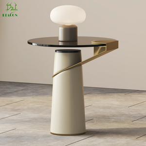 Thiết Kế Mới Phong Cách Hiện Đại Châu Âu Side <span class=keywords><strong>End</strong></span> Bảng Tối Giản Đồ Nội Thất Phòng Khách Thủy Tinh Hàng Đầu Bàn Cà Phê Nhỏ - Product Image 2