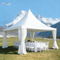 Carpa Pagoda de PVC 3x3 4x4 5x5 6x6 7x7, Carpa Plegable 10x10 para Eventos, Ferias Comerciales, Alquiler y Venta