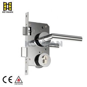 Serrure de porte en acier inoxydable de haute qualité <span class=keywords><strong>KEYMAN</strong></span> CE EN 12209 5572, cylindre de sécurité pour porte en bois, serrure anti-effraction résistante au feu, serrure de sortie de secours - Product Image 1