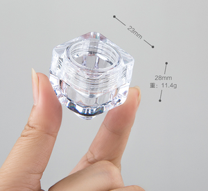 Travel Cream Eyeshadow <strong>Container</strong> 5g/5ml Clear/transparent <strong>square</strong> <strong>Plastic</strong> Acrylic Cream Jar Cosmetic Sample Jars - Product Image 5