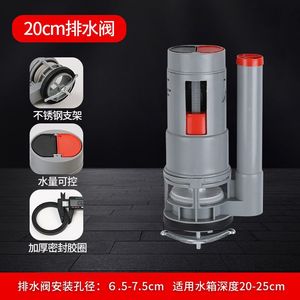 Bouton de chasse d'eau Zhianxin pour toilettes, valve à double chasse avec bouton-poussoir pour accessoires de réservoir d'eau - Product Image 3