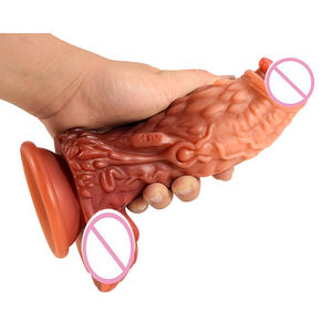 Dildo a Forma di Squame di Pesce Pangolino, Simulazione di Fallo in Silicone Liquido Doppio, Cambia Colore, Fantasia da Parete per Donne - Product Image 1