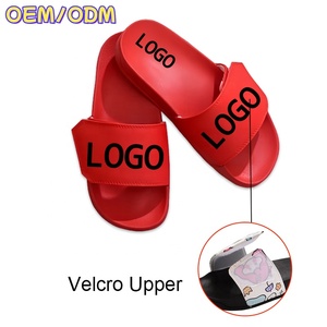 Claquettes personnalisées avec logo d'usine, claquettes d'extérieur avec logo 3D personnalisé, claquettes personnalisées avec logo pour hommes, claquettes à scratch. - Product Image 1