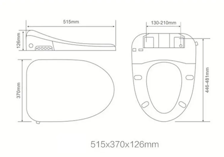 Bidé de banheiro com design inovador para mulheres, tampa inteligente para banheiro, banheiro com aquecimento traseiro