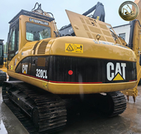 Excavatrice sur chenilles d'occasion CAT 320C 320CL, 20 tonnes, faible nombre d'heures, moteur mécanique, pour travaux de construction routière