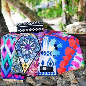 Serviette <span class=keywords><strong>de</strong></span> <span class=keywords><strong>plage</strong></span> en microfibre gaufrée à séchage rapide, sans sable, impression recto-verso, vente chaude 2019 - Product Image 6