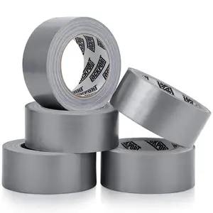 Silver Heavy Duty Duct Tape 2 inches 100m 150mic Thick Strong Flexible No Residue All-Weather and Tear by Hand