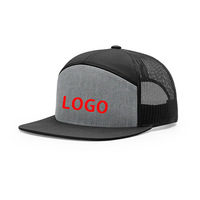 Logo à bord plat casquettes Snapback mode rue Hip HOP haute qualité Gorras hommes femmes plaine personnalisé imprimé 7 panneaux brodés