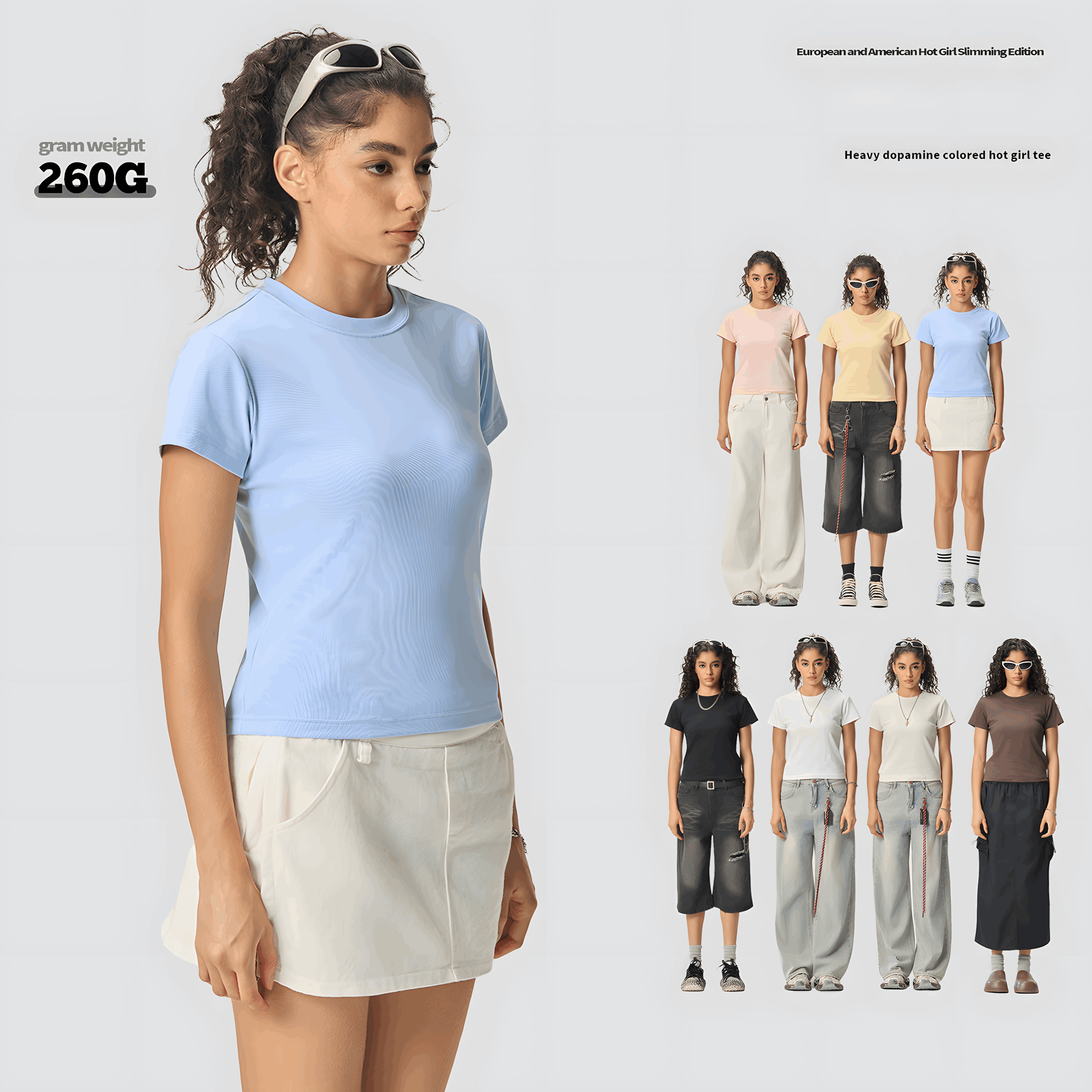Women's Slim Fit Cotton Spandex Regular Shoulder Short Sleeve Top Cotton Elastane Standard Shoulder Fitted Base Layer T-shirt