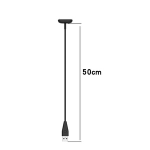 Adaptateur de chargeur de montre intelligente 50cm 100cm avec fonction de bouton de réinitialisation pour câble de <span class=keywords><strong>charge</strong></span> USB magnétique <span class=keywords><strong>Fitbit</strong></span> <span class=keywords><strong>Charge</strong></span> <span class=keywords><strong>5</strong></span>/<span class=keywords><strong>Luxe</strong></span> - Product Image 3