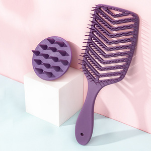 Juego de cepillos para el cabello de silicona Playboy, peine de dientes anchos, herramientas de peinado y alisado con forma de V para el cuidado del cabello - Product Image 2