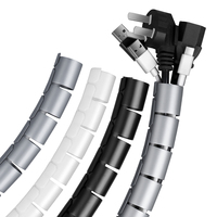 Nuevo Tipo de Protector de Cables en Espiral de Plástico Aislante, Organizador de Cables Flexible, Funda de PE Antiabrasión
