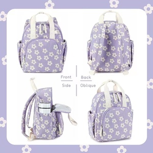 BSCI Usine En Gros Directement Fille Côtelé Coton Impression Conception Mignon 12 Pouces Préscolaire <span class=keywords><strong>Maternelle</strong></span> Sacs À Dos - Product Image 2