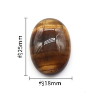 Populaire 25*18mm demi-Section en forme d'oeuf de haute qualité pierre de guérison en cristal naturel demi-Section cristal en forme d'oeuf pour cadeau