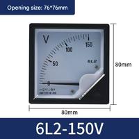 Square Voltmeter 6L2-30V Electrical Instrument Pointer test Voltmeter and Ammeter