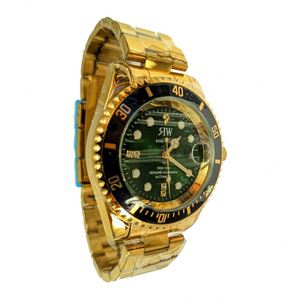 Montre-bracelet automatique mécanique en or personnalisée de haute qualité avec diamants et bracelet en acier inoxydable - Product Image 1