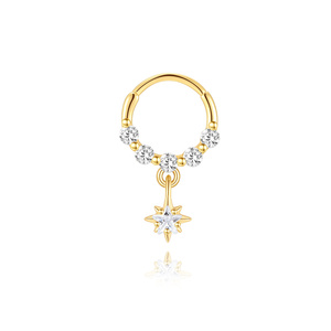 Anneaux de cartilage et de nez en argent sterling S925 plaqué or, délicats et souples, pour femmes - Product Image 5